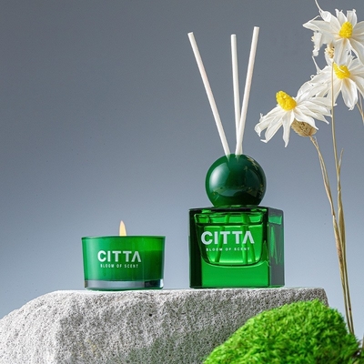 Fragrância luxuosa Reed Diffuser Scented Candle Set com empacotamento da caixa de presente da etiqueta