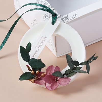 Vela feito a mão bloco secado fresco personalizado da cera da flor do ar luxuoso do saquinho da cera