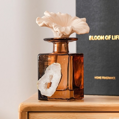 Luxury Home Fragrance Air Freshener Label Privado Botão de Vidro Difusor de Reed