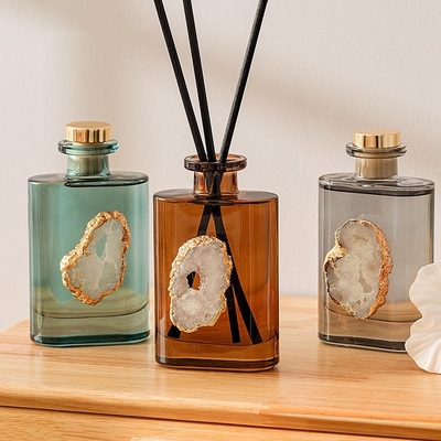 Luxury Home Fragrance Air Freshener Label Privado Botão de Vidro Difusor de Reed
