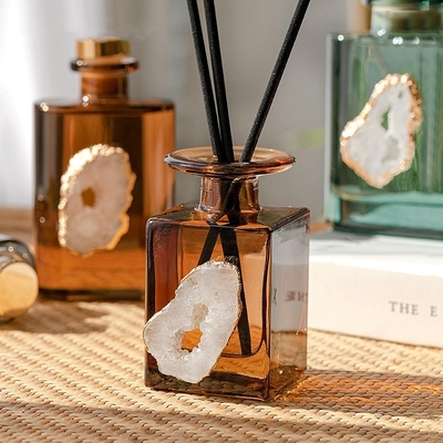 Luxury Home Fragrance Air Freshener Label Privado Botão de Vidro Difusor de Reed