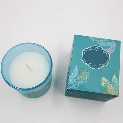 Vela Scented Capri da soja azul amigável de Eco em Rosemary Lavender Smell