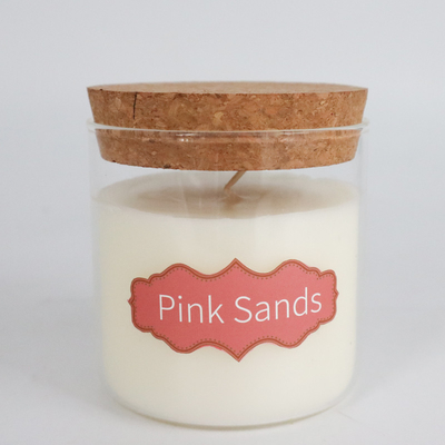 a cera natural do eucalipto da pastilha de hortelã 8oz Scented velas com Cork Lid