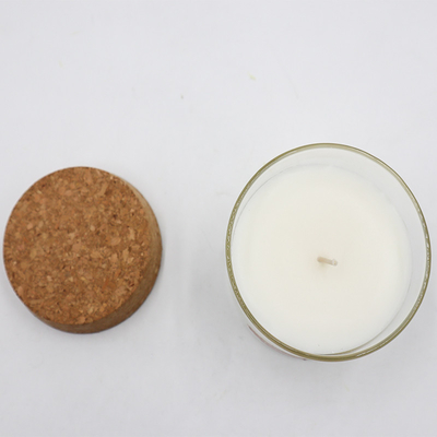 a cera natural do eucalipto da pastilha de hortelã 8oz Scented velas com Cork Lid