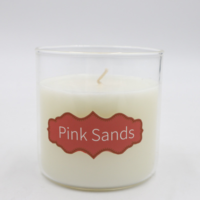 a cera natural do eucalipto da pastilha de hortelã 8oz Scented velas com Cork Lid