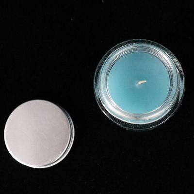 alfazema de vidro azul caseiro de 12 velas do frasco do doce da onça Scented para o banheiro do quarto