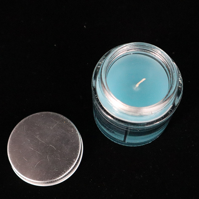 alfazema de vidro azul caseiro de 12 velas do frasco do doce da onça Scented para o banheiro do quarto