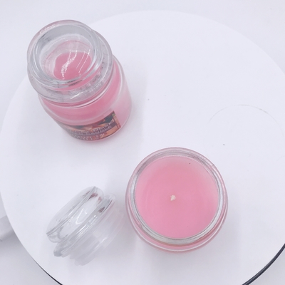Rosa Mason Jar Candle Rose Scented da aromaterapia do vegetariano para o alívio de tensão