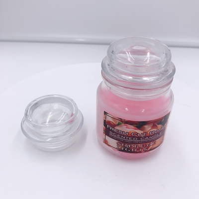 Rosa Mason Jar Candle Rose Scented da aromaterapia do vegetariano para o alívio de tensão