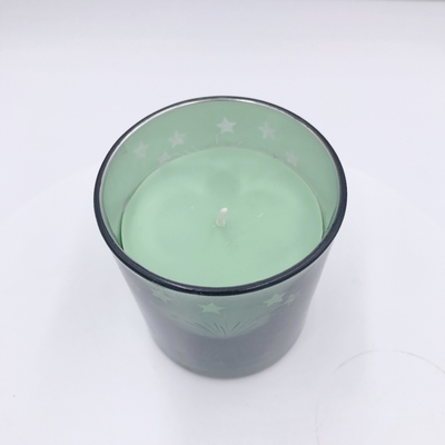 Vela de galvanização amarela caseiro da casa do aroma para a aromaterapia