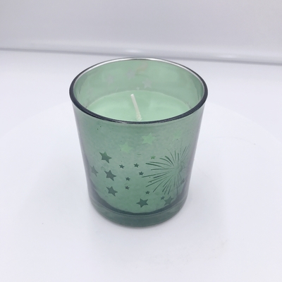 Vela de galvanização amarela caseiro da casa do aroma para a aromaterapia