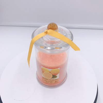A cera alaranjada orgânica da soja do Oem Scented Mason Jar Candle para o sono