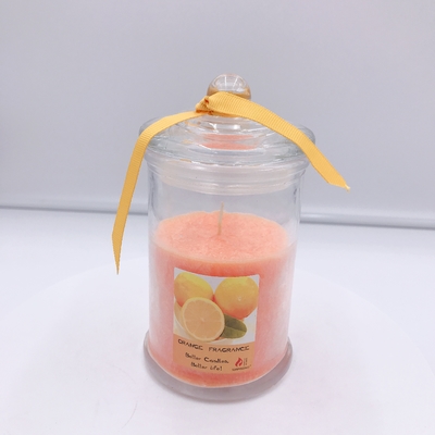 A cera alaranjada orgânica da soja do Oem Scented Mason Jar Candle para o sono