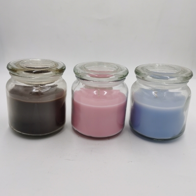 O aroma colorido dos doces Scented velas que a soja baseou as velas 12oz