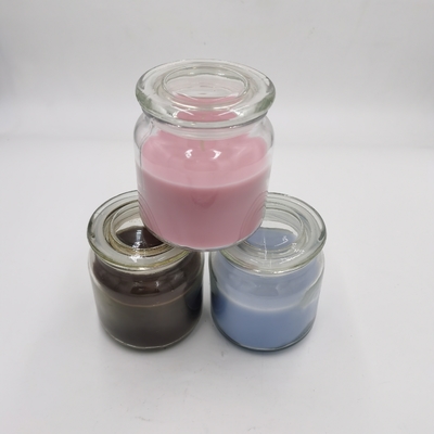 O aroma colorido dos doces Scented velas que a soja baseou as velas 12oz