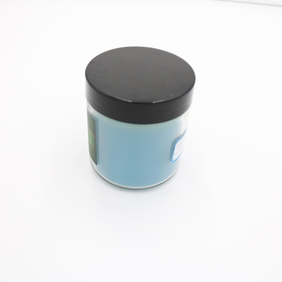 O frasco de vidro azul terapêutico da casa do aroma Scented a vela 3 onças para a aromaterapia