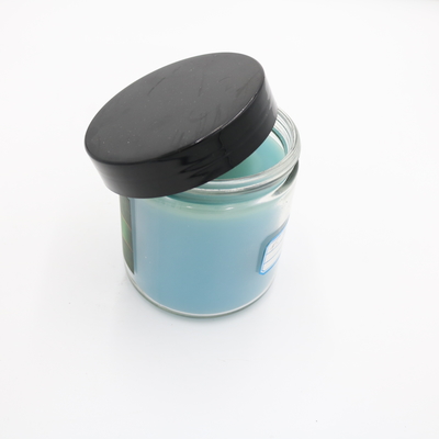O frasco de vidro azul terapêutico da casa do aroma Scented a vela 3 onças para a aromaterapia