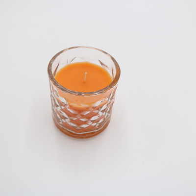 Feltro de lubrificação 8oz de vidro reciclado velas votivas pequenas feltro de lubrificação e vela da embarcação para a decoração da casa