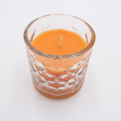 Feltro de lubrificação 8oz de vidro reciclado velas votivas pequenas feltro de lubrificação e vela da embarcação para a decoração da casa