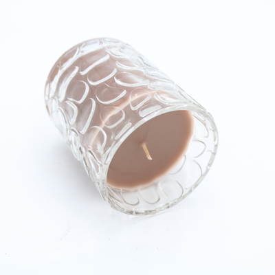 O vidro da cera da soja Scented os frascos pequenos 7.5oz da vela das velas votivas