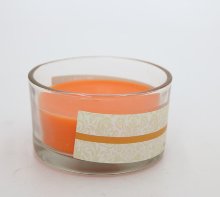 As 3 onças de vidro clara reusável scented velas para a festa de anos dos feriados