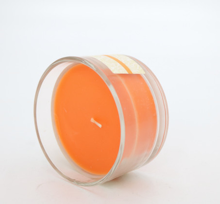 As 3 onças de vidro clara reusável scented velas para a festa de anos dos feriados