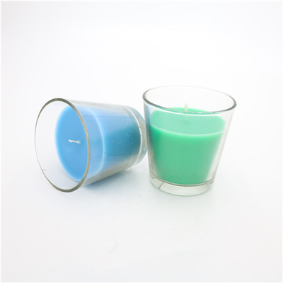 Vela Scented 3.5oz do frasco de vidro colorido do GV para a decoração da casa