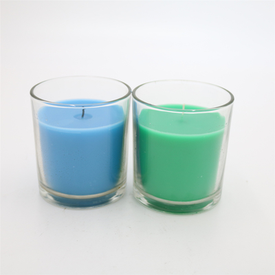 Vela Scented 3.5oz do frasco de vidro colorido do GV para a decoração da casa