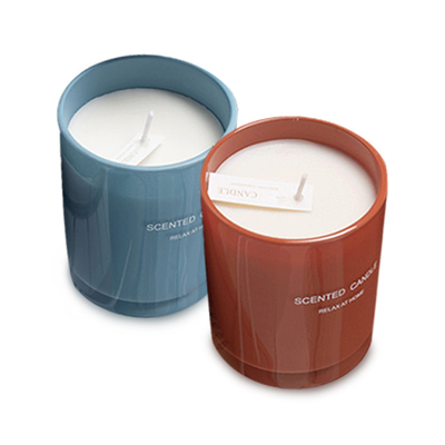Frascos naturais 150g da vela das luzes do chá da soja da fragrância de Eco por feriados do Natal