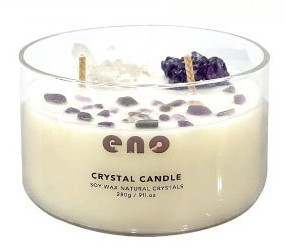 6 o frasco de vidro do feltro de lubrificação da onça 2 Scented a vela com toda a soja natural