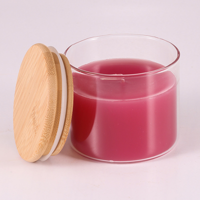 Velas naturais 220G da luz do aroma da aromaterapia da cera de parafina com tampa de bambu