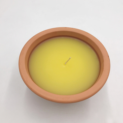 7Oz interno Clay Pot Citronella Garden Candles para mosquitos