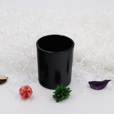 Copos votivas 6.2x7.3 do castiçal de vidro preto vazio de Tealight para a igreja