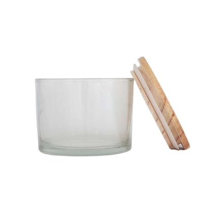 Decoração clara 11x8 dos copos da vela de Tealight do vidro da casa do aroma para peças centrais