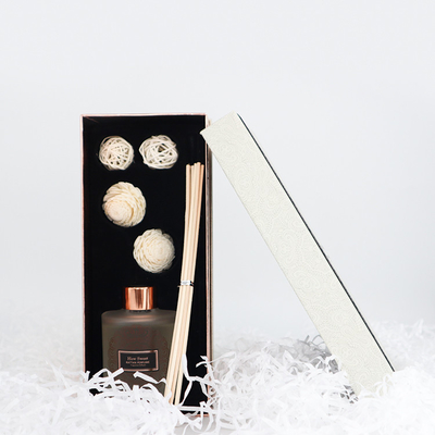 Aroma Reed Diffuser Luxury 126ml em volta do grupo do presente da garrafa com Sola Flower