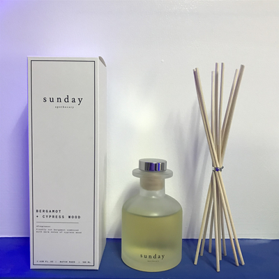 Presente luxuoso do perfume da alfazema de Reed Diffuser 126ml do aroma ajustado com tampa da tira