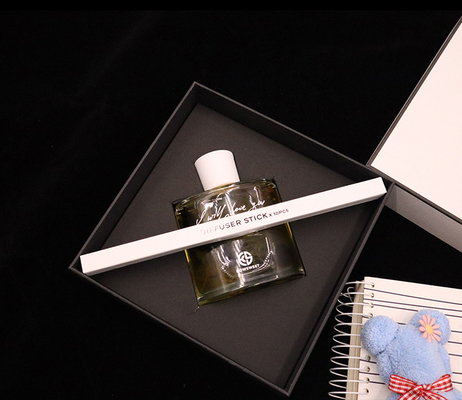 Presente luxuoso da garrafa do quadrado de Reed Diffuser 180ml do aroma ajustado com caixa branca