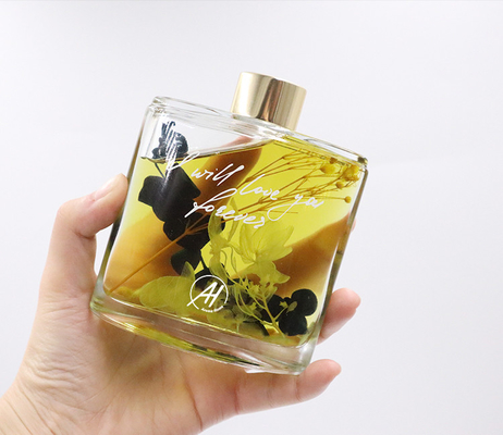 Presente luxuoso da garrafa do quadrado de Reed Diffuser 180ml do aroma ajustado com caixa branca