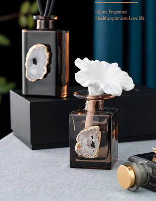 O presente luxuoso de Reed Diffuser 180ml Brown do aroma ajustou-se com Shell Decoration branca