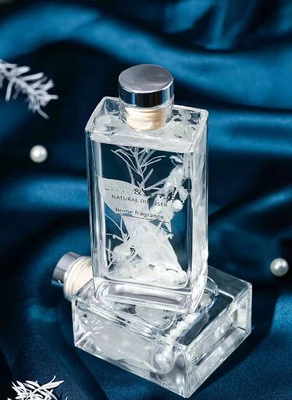 Presente luxuoso do perfume do quadrado de Reed Diffuser 150ml do aroma ajustado com flor secada