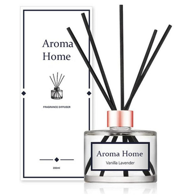 LOGOTIPO de vidro de Reed Diffuser With Customized do aroma do coco do espaço livre 200ml