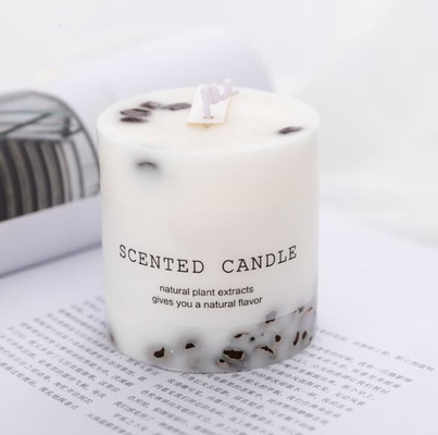 Os naturais do aroma do óleo essencial da alfazema Scented velas da coluna arredondam-se e quadrado