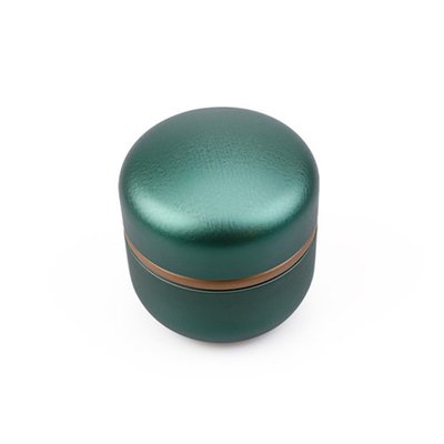 Círculo do ODM 6 onça Tin Container Candle Red Green com feijão de café