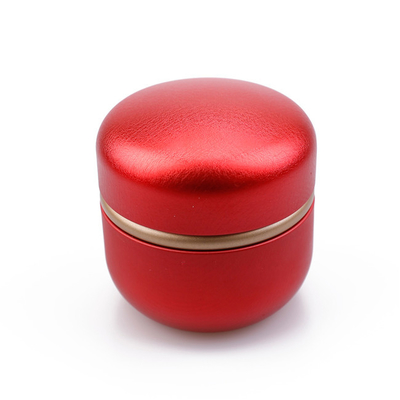 Círculo do ODM 6 onça Tin Container Candle Red Green com feijão de café