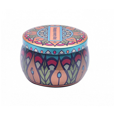 Decoração de alumínio pequena original 120g de Tin Can Candle With Stone