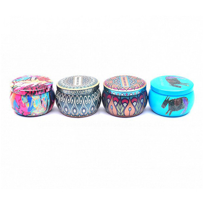 Decoração de alumínio pequena original 120g de Tin Can Candle With Stone