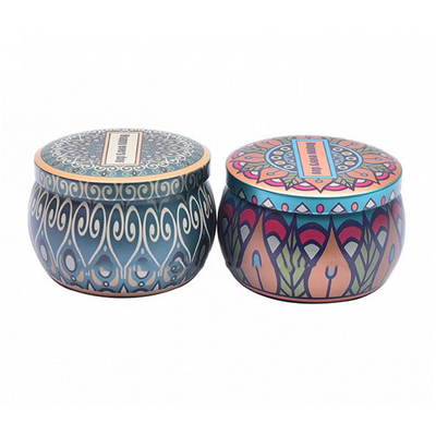 Decoração de alumínio pequena original 120g de Tin Can Candle With Stone