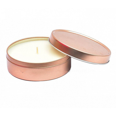 Metal de alumínio Mini Tin Candles For Votive Tealight 3oz da cera Scented da soja