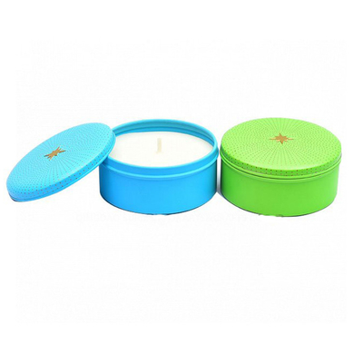 Metal de alumínio Mini Tin Candles For Votive Tealight 3oz da cera Scented da soja