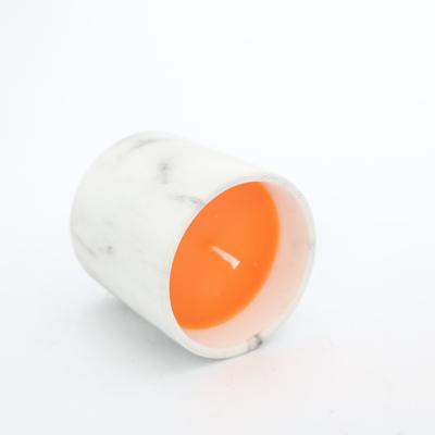 O OEM Scented a vela cerâmica feito a mão de mármore branca para o Natal